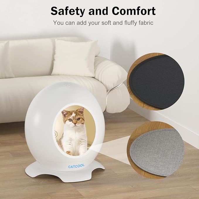 Heated Cat Bed, Cooling Cat Cave for Indoor Cats