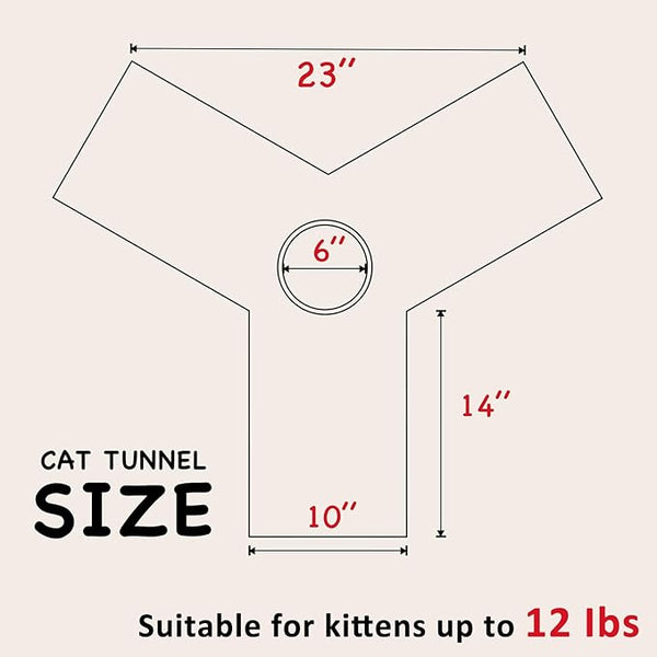 Pet Cat Tunnel Tube Toys 3 Way Collapsible